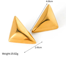 Carregar imagem no visualizador da galeria, Brincos Geométricos Triangular