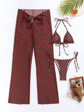 Carregar imagem no visualizador da galeria, Conjunto 03 peças - Biquíni e Saída Estampado