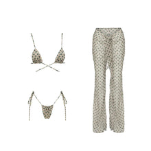 Carregar imagem no visualizador da galeria, Conjunto 03 peças - Biquíni e Saída Estampado