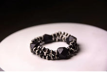 Carregar imagem no visualizador da galeria, Bracelete Geométrico - Madeira de Ébano