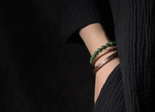 Carregar imagem no visualizador da galeria, Bracelete Retro Vintage - Pedra Semipreciosa