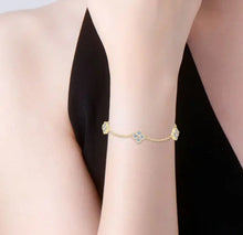 Carregar imagem no visualizador da galeria, Pulseira de Prata 925 - Trevo