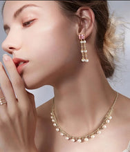 Carregar imagem no visualizador da galeria, Choker de Corrente com pérolas barroca (Prata 925).