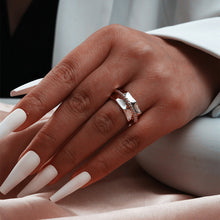 Carregar imagem no visualizador da galeria, Anel Barra Quadrada -Desing Geométrico