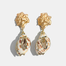 Carregar imagem no visualizador da galeria, Brincos Concha Natural estilo Boêmio Verão