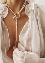Carregar imagem no visualizador da galeria, Colar Pérola/Dourado - Trendy Verão