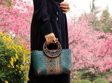 Carregar imagem no visualizador da galeria, Bolsa Palha com motivos Étnicos