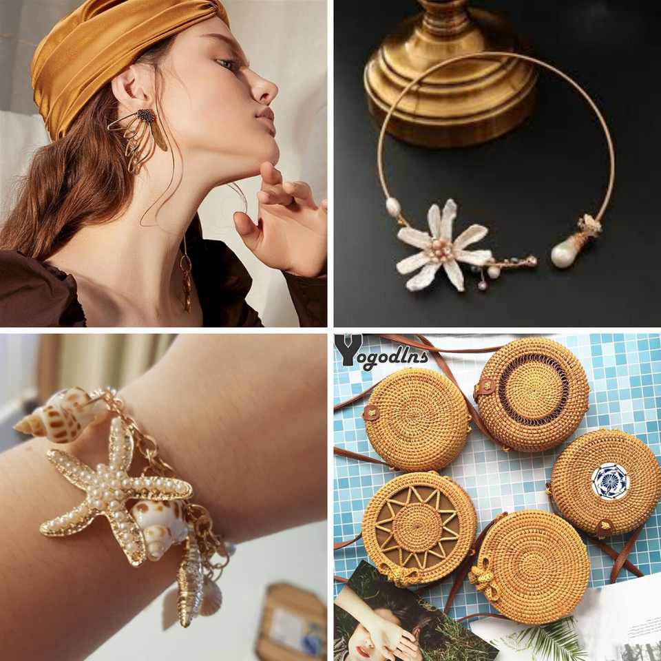 Donna Moça Arts Bijoux última moda acessórios: brincos,colares,pulseiras,bolsas,cintos  para verão 2020 melhor preço sem frete