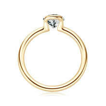 Carregar imagem no visualizador da galeria, Anel Solitário de Moissanite - Prata 925 e Chapeamento em Ouro 18k
