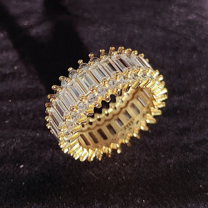 Anel de Cristal Zircônia Cúbica - Variados tons