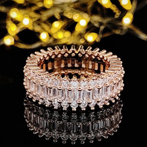 Anel de Cristal Zircônia Cúbica - Variados tons