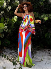 Carregar imagem no visualizador da galeria, Blusa Cores Vibrantes Estilo lenço
