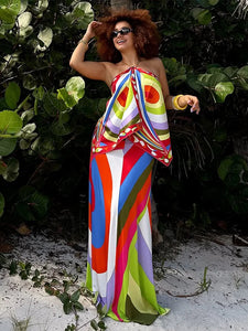 Blusa Cores Vibrantes Estilo lenço