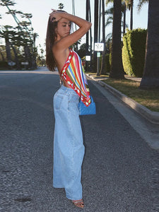 Blusa Cores Vibrantes Estilo lenço