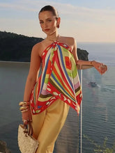Carregar imagem no visualizador da galeria, Blusa Cores Vibrantes Estilo lenço
