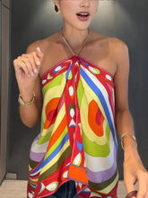 Carregar imagem no visualizador da galeria, Blusa Cores Vibrantes Estilo lenço
