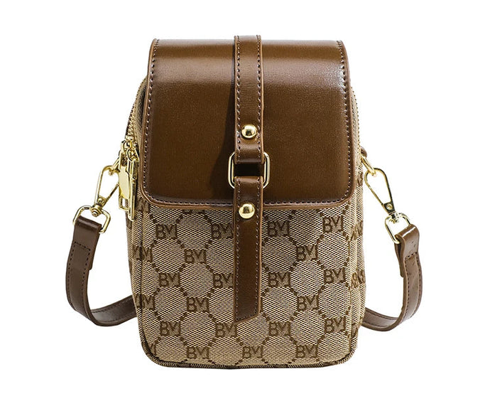 Bolsa Pequena Xadrez  estilo Retro