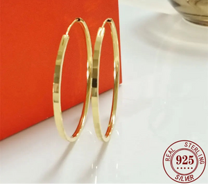 Brincos de Argolas  - Banho em Ouro 18k