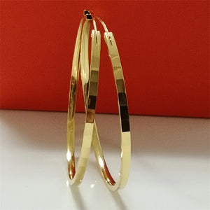 Brincos de Argolas  - Banho em Ouro 18k