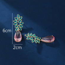 Carregar imagem no visualizador da galeria, Brincos de Cristal  Zircônia Cúbica Color
