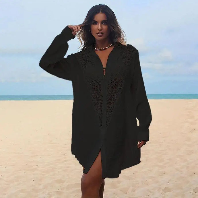 Chemise Curto - Saída de Praia - Detalhes em Renda