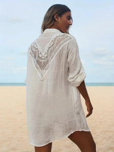 Chemise Curto - Saída de Praia - Detalhes em Renda