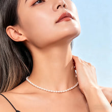 Carregar imagem no visualizador da galeria, Choker de Pérolas de Agua Doce Minimalista
