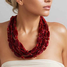 Carregar imagem no visualizador da galeria, Colar Boho Várias camadas com miçangas
