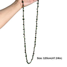 Carregar imagem no visualizador da galeria, Colar Longo de Pedras Resina Colorida e Cristais
