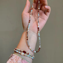 Carregar imagem no visualizador da galeria, Colar e Pulseira de Pedras e Pérola de Água Doce
