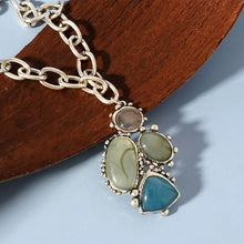 Carregar imagem no visualizador da galeria, Conjunto de Colar e Brinco Vintage Boho - Aço Inoxidável
