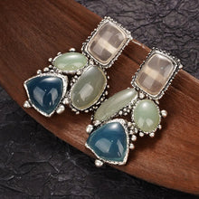 Carregar imagem no visualizador da galeria, Conjunto de Colar e Brinco Vintage Boho - Aço Inoxidável
