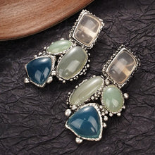 Carregar imagem no visualizador da galeria, Conjunto de Colar e Brinco Vintage Boho - Aço Inoxidável
