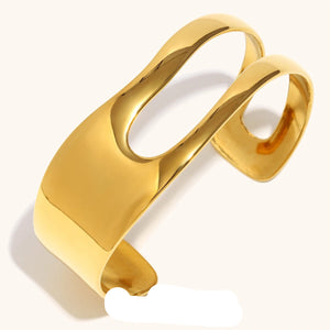 Pulseira Geométrica - Aço Inoxidável com banho em Ouro