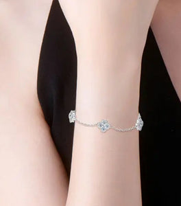 Pulseira de Prata 925 - Trevo
