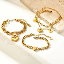 Carregar imagem no visualizador da galeria, Pulseiras Douradas - Aço Inoxidável
