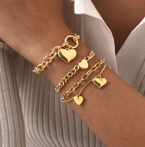 Pulseiras Douradas - Aço Inoxidável