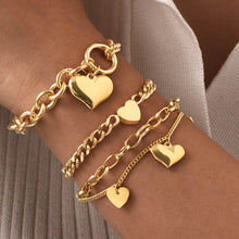 Carregar imagem no visualizador da galeria, Pulseiras Douradas - Aço Inoxidável
