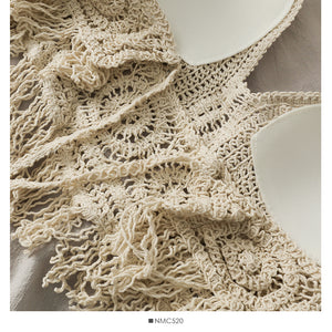 Croped Retrô de Crochet