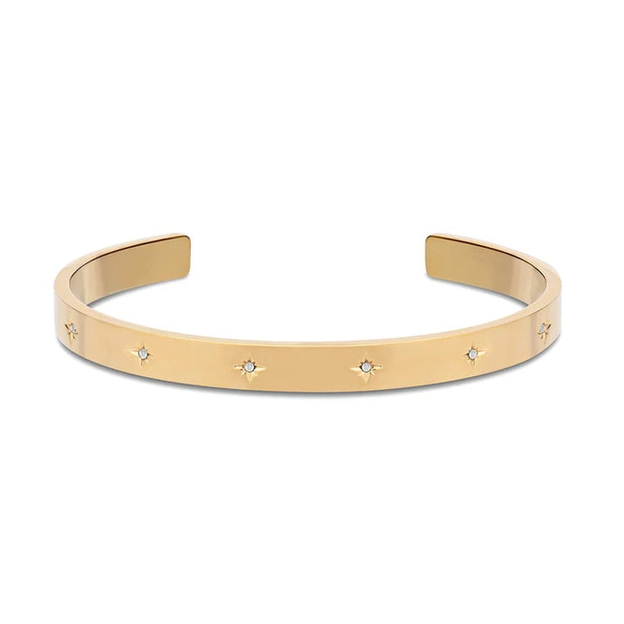 Braceletes Dourados - Detalhes em Cristal