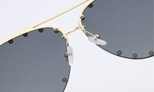 Óculos de Sol Aviador Design Rebite
