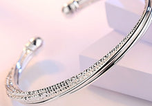 Carregar imagem no visualizador da galeria, Bracelete de Prata Design  Ajustável

