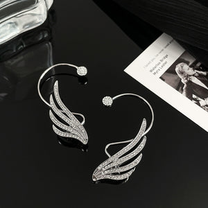 Ear Cuff -Asa de Anjo - Brincos com Strass