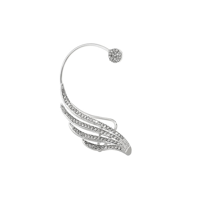 Ear Cuff -Asa de Anjo - Brincos com Strass